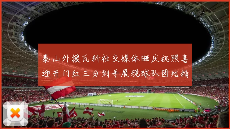 泰山外援瓦科社交媒体晒庆祝照喜迎开门红三分到手展现球队团结精神